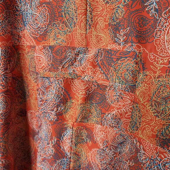 Nuu Muu Scoop Sleeveless “Zest” orange Print Athletic Dress size medium - Picture 3 of 4